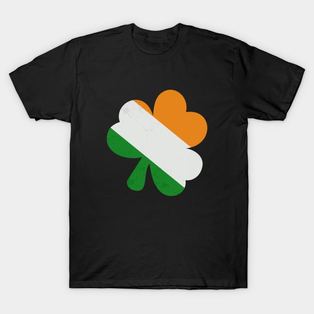 Irish Shamrock Grunge T-Shirt by Polynesian Vibes